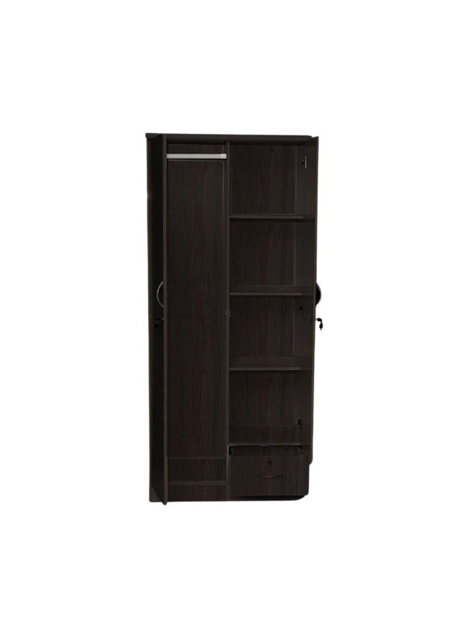 ABX HOME Shaku 2 Door Wooden Wardrobe, Cabinet Cupboard Engineered Wood Perfect Modern Stylish Heavy Duty With Mirror (Free Installation) - Image 2